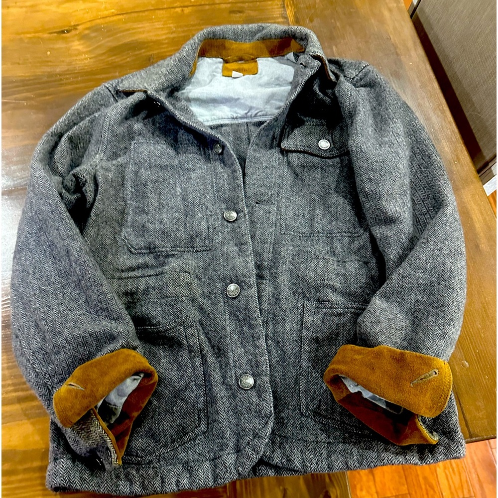 Fossil wool button up coat size M